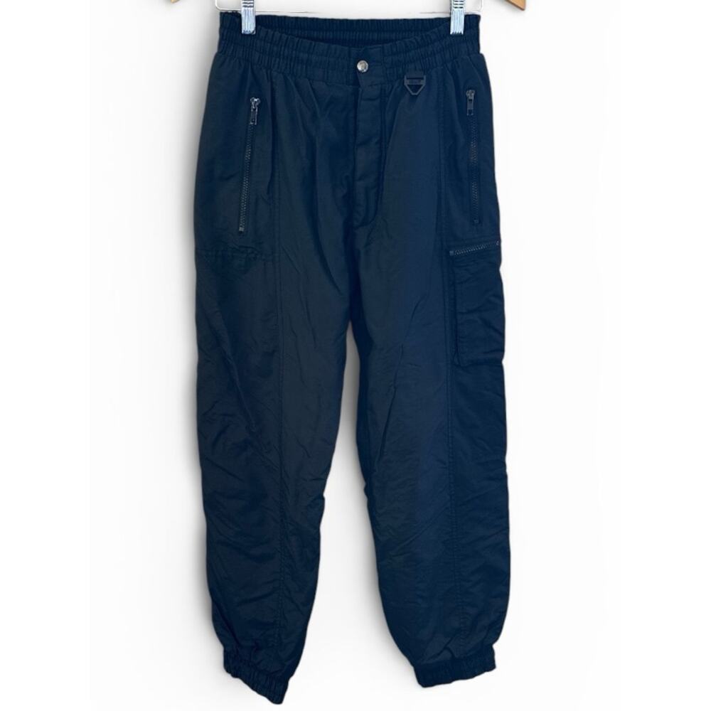 Men's Navy Elastic-Waist Cargo Jogger Pants